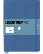 Тефтер Leuchtturm1917 Master - A4+, син, бели страници