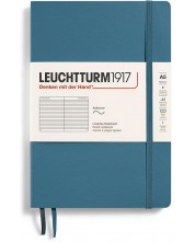 Тефтер Leuchtturm1917 Natural Colors - A5, син, линиран, меки корици