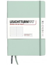 Тефтер Leuchtturm1917 Natural Colors - A5, светлозелен, страници на точки, твърди корици -1