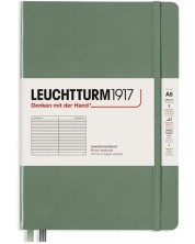 Тефтер Leuchtturm1917 - Medium A5, страници на редове, Olive