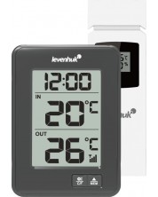 Термометър Levenhuk - Wezzer BASE L50, сив -1