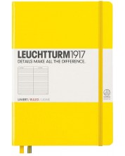 Тефтер Leuchtturm1917 Medium - A5, жълт, страници на редове -1