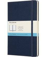 Тефтер с твърди корици Moleskine Classic Dotted - Син, страници на точки -1