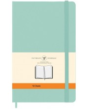 Тефтер Victoria's Journals Classic - Мента, твърда корица, 200 листа, А5