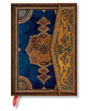 Тефтер Paperblanks Safavid - Indigo, 13 х 18 cm, 72 листа