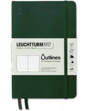 Тефтер Leuchtturm1917 - Outlines, B6+, водоустойчив, зелен