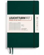 Тефтер Leuchtturm1917 Natural Colors - A5, тъмнозелен, линиран, меки корици -1