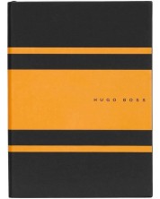 Тефтер Hugo Boss Gear Matrix - A5, с редове, жълт -1