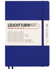 Тефтер Leuchtturm1917 New Colours - А5, линиран, Ink, меки корици