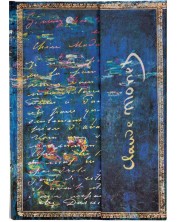 Тефтер Paperblanks Monet - Midi, с редове, 72 листа