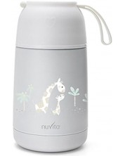 Термо контейнер за храна Nuvita - 620 ml, бял -1