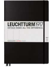 Тефтер Leuchtturm1917 Master Slim -  А4+, черен, страници на точки -1