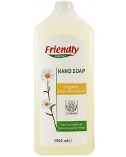 Течен сапун за ръце Friendly Organic  - С екстракт от лайка, 1 l -1