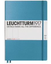 Тефтер Leuchtturm1917 Master Slim - А4+, бели страници, Nordic Blue