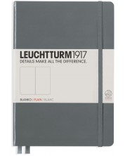 Тефтер Leuchtturm1917 - А5, бели страници, Anthracite