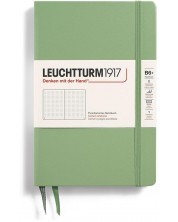 Тефтер Leuchtturm1917 Paperback - B6+, светлозелен, страници на точки, твърди корици