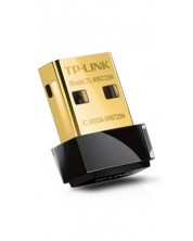 Нано адаптер TP Link - TL-WN725N, 150Mbps, черен -1