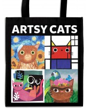 Торба Artsy Cats Reusable Shopping Bag -1