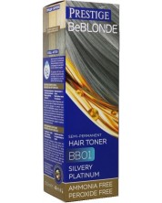 Prestige Be Blonde Тонер за коса, Сребристо платинен, 01, 100 ml -1