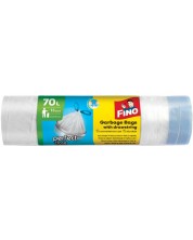 Торби за отпадъци Fino - Color, 70 L, 15 броя, бели