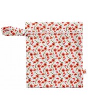 Торба за мокри дрехи Xkko - Red Poppies, 25 x 30 cm -1