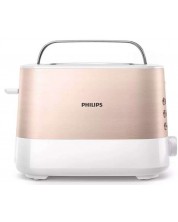 Тостер Philips - HD2638/11, 1050W, 7 степени, розов -1