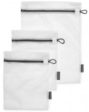 Торби за деликатно пране Brabantia - 3 броя, 2 размера, бели/сиви