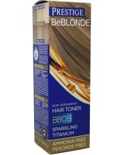 Prestige Be Blonde Тонер за коса, Блестящ титан, 08, 100 ml