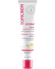 Topicrem Hydra+ Хидратиращ оцветен крем за лице Radiance, Light, SPF50, 40 ml