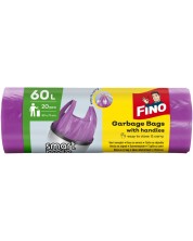 Торби за отпадъци Fino - Color, 60 L, 20 броя, лилави