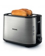 Тостер Philips - Viva Collection HD2650, 950W, 8 степени, сребрист -1