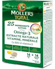 Omega-3, 14 капсули + 14 таблетки, Mollers