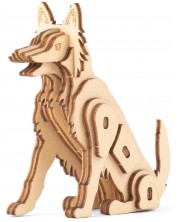 Триизмерен дървен пъзел Kikkerland - Куче -1