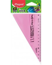 Триъгълник Maped Twist'n Flex - 15 cm, розов -1