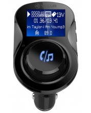 Bluetooth FM трансмитер Tellur - FMT-B3, черен