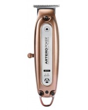 Професионалнален тример за коса и брада Artero - Poker+Mini, 0.2-40 mm, розово злато -1