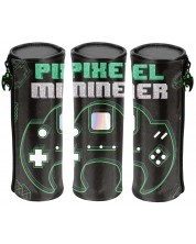 Цилиндричен ученически несесер Paso Pixel Miner - С 1 цип -1