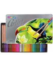 Цветни моливи Colorino Artist - в метална кутия, 36 цвята -1