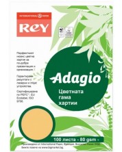 Цветна копирна хартия Rey Adagio - Beige, A4, 80 g, 100 листа -1