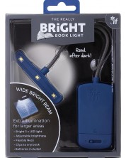 Цветна лампичка за книга IF – Bright, синя -1