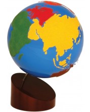 Цветен релефен глобус на света Smart Baby -1