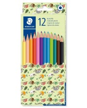 Цветни моливи Staedtler Noris Jumbo - 12 цвята -1