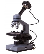 Цифров микроскоп Levenhuk - D320L PLUS 3.1M, сив/черен