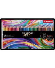 Цветни моливи Stabilo Arty - Original, 38 цвята, метална кутия