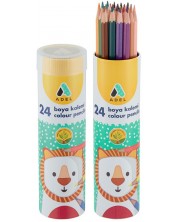 Цветни моливи Adel - 24 цвята, в тубус -1