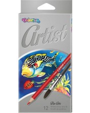 Цветни акварелни моливи Colorino Artist - 12 цвята