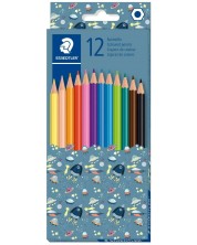 Цветни моливи Staedtler Pattern 175 - 12 цвята, асортимент
