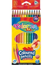 Цветни триъгълни моливи Colorino Kids - 12 цвята -1