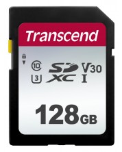 Карта памет Transcend - 128 GB, 300S UHS-I SDXC UHS-I U3 V30 -1