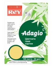 Цветна копирна хартия Rey Adagio - Buttercup, A4, 80 g, 100 листа -1